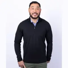 Cutter & Buck Virtue Eco Pique Recycled Quarter Zip Mens Big & Tall Pullover