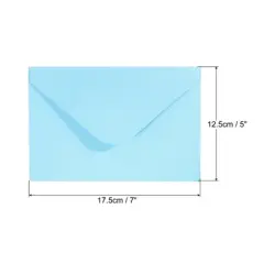 Unique Bargains Blank Paper Mini Vintage DIY Greeting Card Envelopes 50 Pcs