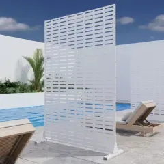 PexFix 72 in. H x 47 in. W Outdoor Metal Privacy Screen Garden Fence Wall Applique