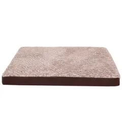 FurHaven Two-Tone Fur & Suede Deluxe Full Support Sofa Dog Bed