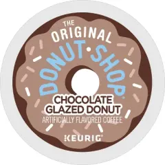 24ct The Original Donut Shop Chocolate Glazed Donut Keurig K-Cup Coffee Pods Flavored Coffee Medium Roast