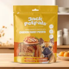 Jack PetPals Jack&rsquo;s Favorite Crafted Bite Chicken Sweet Potato 12oz (340.2g) Palatable Digestible Handcrafted Bites