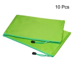 Unique Bargains Office Travel Waterproof Zipper File Storage Folders Bill Pencil Pouches