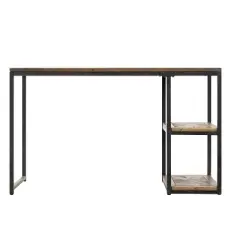 Garris Reclaimed Wood Writing Desk Black - Aiden Lane