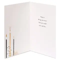 Birthday Candles' Birthday Card: Multicolored, Vertical Fold, Typography Design, 6.75" x 4.625", Birthday