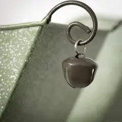 9"H and 10.25"H Sullivans Green Sleigh - Set of 2, Christmas Decor, Green