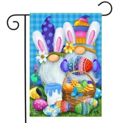 Easter Gnomes Holiday Garden Flag 18" x 12.5" Briarwood Lane