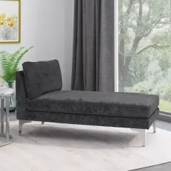 Beamon Contemporary Fabric Chaise Lounge - Christopher Knight Home