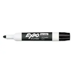 EXPO Low Odor Dry Erase Marker Bullet Tip Black Dozen 82001