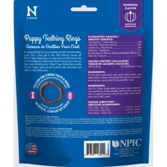 N-Bone Puppy Teething Ring - Pumpkin Flavor- 3 Rings