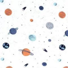 Hudson Baby Infant Boy Changing Pad Cover, Space, One Size