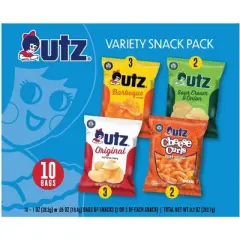 Utz Variety Snack Variety  Pack - 10ct/9.3oz