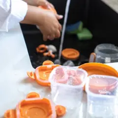 Quark Storii Baby Food Storage Containers with Integrated Ice Packs - Orange - 3pk