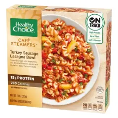 Healthy Choice Frozen Cafe Steamers Turkey Sausage Lasagna Bowl - 10oz