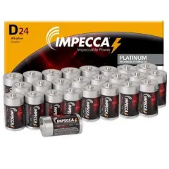Impecca D 24-Pack Alkaline Platinum Batteries (24-Cells)