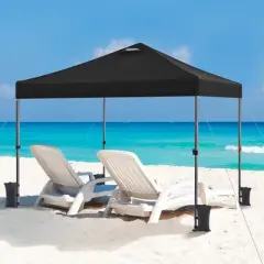 Yaheetech 10&times;10 FT Portable Pop Up Canopy Tent with Roller Bag