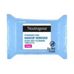 Neutrogena Fragrance Free Makeup Remover Cleansing Towelette Singles - 20ct