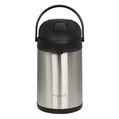 MegaChef 3 Liter Vacuum Insulated Stainless Steel Pump Cap Air Pot