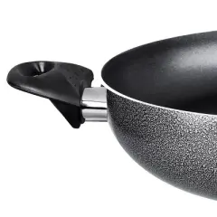 Brentwood Wok Aluminum Non-Stick 12 Inch Gray