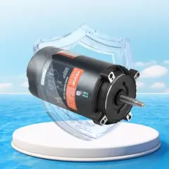 VEVOR 1 HP Pool Pump Motor, 56J Frame, 115V(9.8 Amps)/230V(4.9 Amps) 3450 RPM, 60Hz, 1.4 Service Factor, 90&mu;F/250V Capacitor