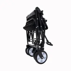 Collapsible Foldable Wagon Cart Beach Wagon Heavy Duty Utility Cart  For For Camping With 3Pcs Plastic Liner Bag