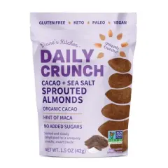 Daily Crunch Cacao and Sea Salt Sprouted Almonds - Case of 8/1.5 oz