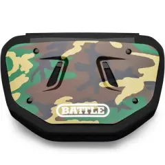 Battle Sports Chrome Protective Football Back Plate - Green Camouflage