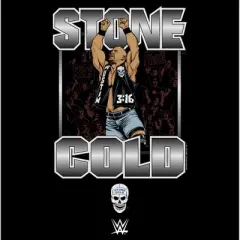 Boy's WWE Stone Cold Steve Austin Silver Logo T-Shirt