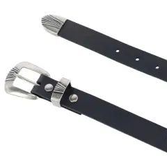 Wrangler Women's 3 Piece Belt with Veg Tanned Leather