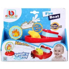 BB Junior Splash'N'Play Fire Boat, Water-Spraying Bath Toy, Ages 24 Months and Up