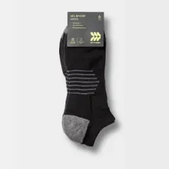 Men's Striped Arch No Show Socks 6pk - All in Motion&trade;