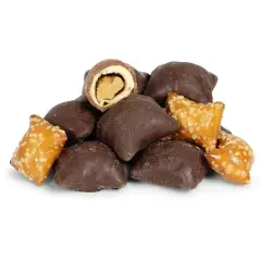 Dark Chocolate Covered Peanut Butter Pretzels by It's Delish, 1.8 LBS Jumbo
