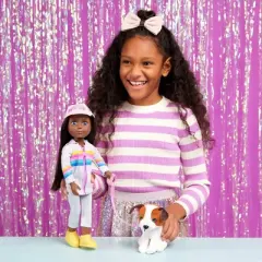 Glitter Girls Jana with Dog Plush Cuddles 14" Doll & Pet Set