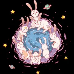 Women's Design By Humans Rabbit Hole By Chofy87 Racerback Tank Top