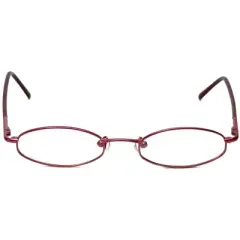 Flex Plus by Vivid FP-10 Designer Blue Light FIlter Reading Glasses in Burgundy Red 46mm +2.00 | Ladies | Oval Shape | Small Fit