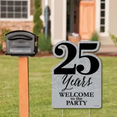 Big Dot of Happiness We Still Do - 25th Wedding Anniversary - Party Decorations - Anniversary Party Welcome Yard Sign