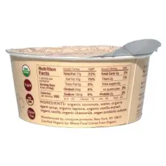 Cocojune Organic Cultured Coconut Yogurt Vanilla Chamomile - 4oz