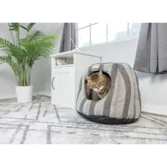Armarkat Cat Cave Shape Bed With Anti- slip Waterproof Base, Removable Cushion Mat, C30 Indoor Pet Bed