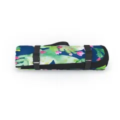 Ninola Design Paddle Cactus Blue Picnic Blanket - Deny Designs
