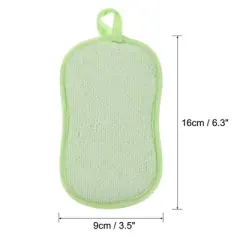 Unique Bargains Multipurpose Microfiber Kitchen Dish Sponge Pads 5 Pcs