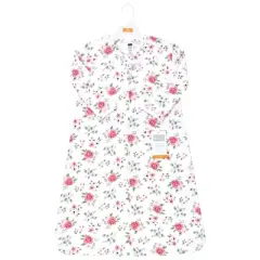 Hudson Baby Infant Girl Long Sleeve Cotton Jersey Sleeping Bag, Sack, Blanket, Vintage Floral