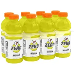 Gatorade G Zero Lemon Lime Sports Drink - 8pk/20 fl oz Bottles