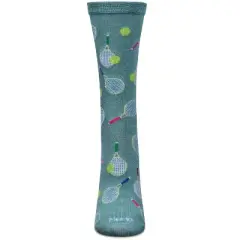 Memoi Women's Tennis Rayon From Bamboo Crew Socks Dusty Green 9-11