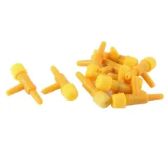 Unique Bargains Aquarium Air Line Tubing Volume Flow Control Valves Outlet Yellow 10 Pcs