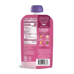 HappyBaby Organics Stage 2 Purple Carrots & Cauliflower with Avocado Oil & Oregano Baby Food Pouch - 4oz
