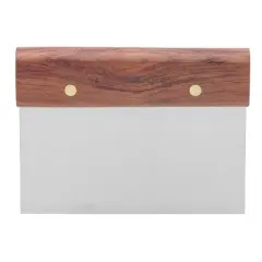 Dexter-Russell 6 Inch Dough Scraper With Walnut Handle, Stainless Steel