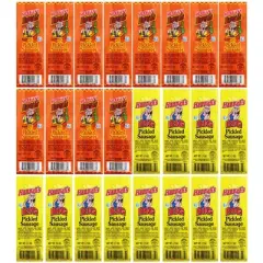 Hannah's 48-Piece Sampler Gift Box (12 packs each of 4 assorted Hannah's Pickled Sausages)