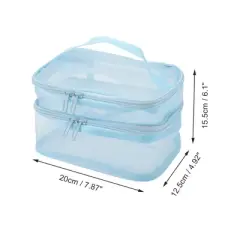 Unique Bargains Large Capacity Visible Drawstring Makeup Bag 1 Pc