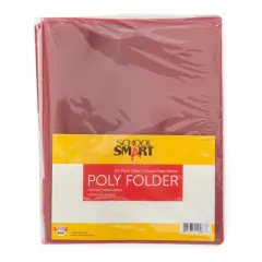 School Smart Take Home Folder, Red, Set of 24