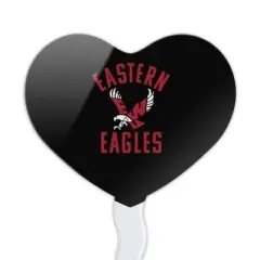 Eastern Washington University Eagles Heart Love Cupcake Picks Toppers Decoration Set of 6